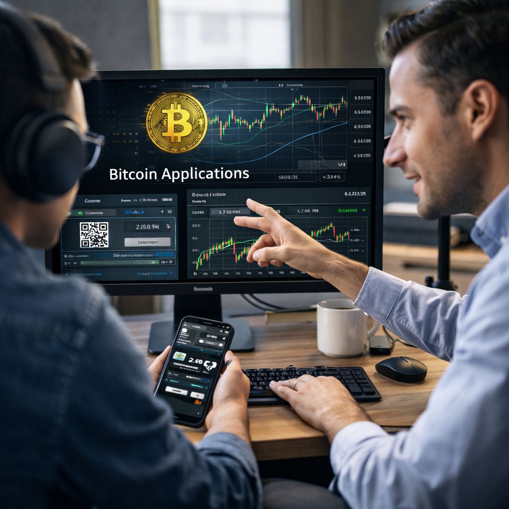 Symbolbild zur Anwendung von Bitcoin